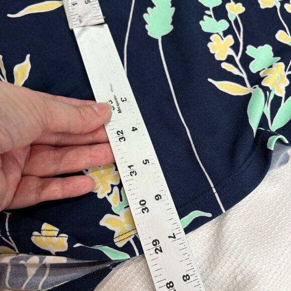 Charter‎ Club Navy Blue Floral Sleeveless Midi Dress 3X - Picture 5 of 11